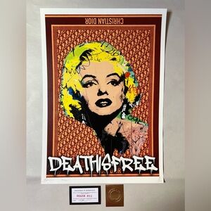 Death NYC Artist Signed Print with COA